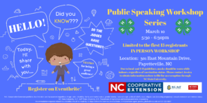 Cover photo for Clover Class Series - 4-H Public Speaking Workshop