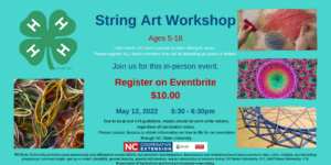 Cover photo for 4-H Clover Class Series - String Art Workshop