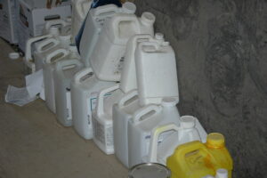 pesticide containers